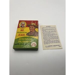 Card Game Captain Kangaroo Mr. Green Jeans Animal Rummy complete vintage